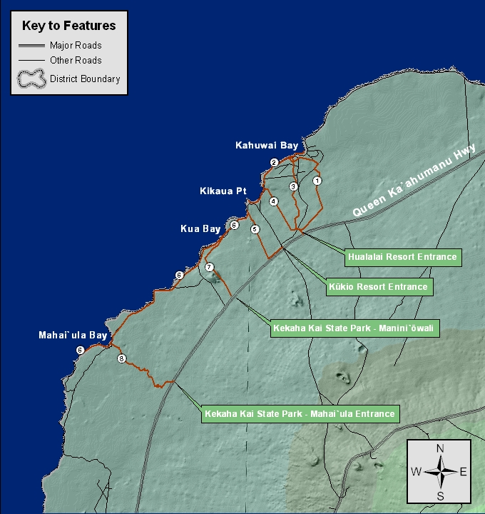Kona Beach Map